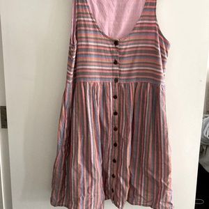 Madewell Striped Linen Dress